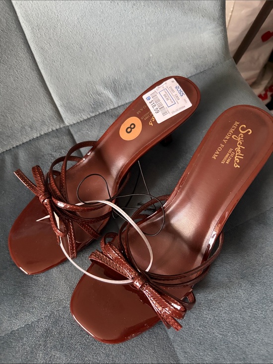 Seychelles Shoes - Seychelles Women's Brown Strappy Bow Mule Heels